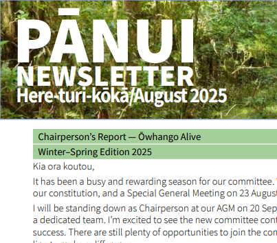 Owhango Alive Newsletter – Spring 2025